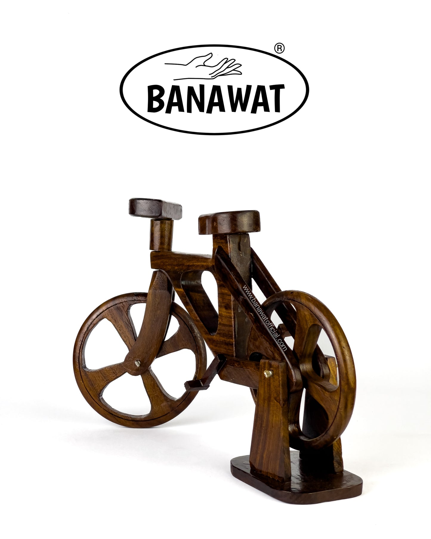 HAND CRAFTED WOODEN BICYCLE