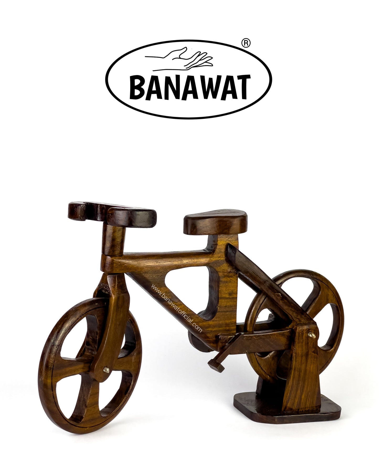 HAND CRAFTED WOODEN BICYCLE