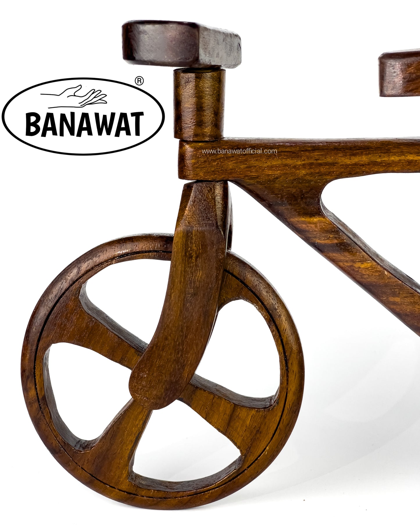 HAND CRAFTED WOODEN BICYCLE