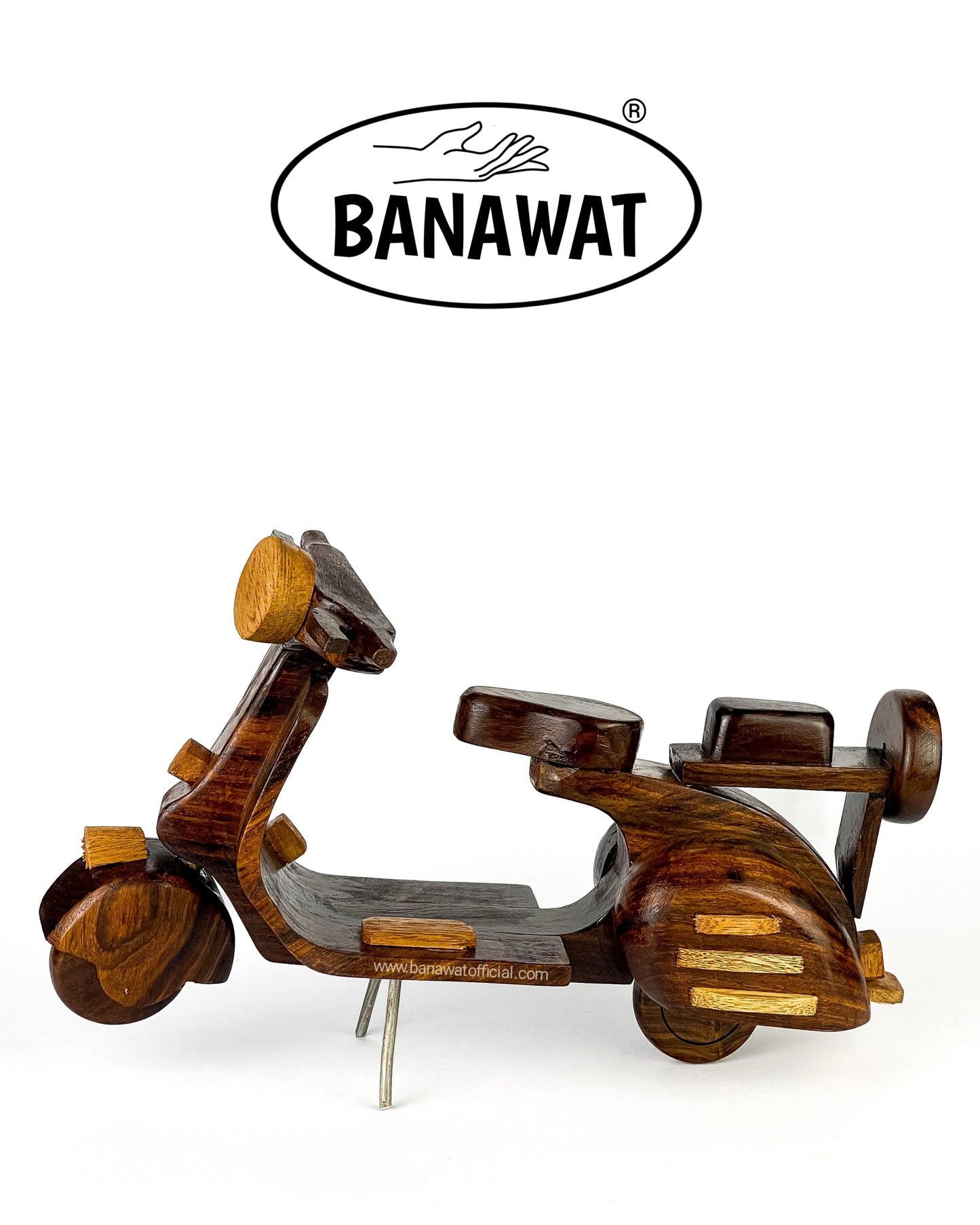 HAND CRAFTED WOODEN VESPA